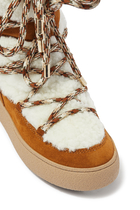 Ltrack Tube Shearling & Suede Boots